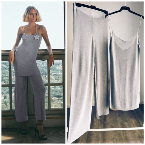Zara Co-Ord Set Pants Top New - Picture 1 of 9